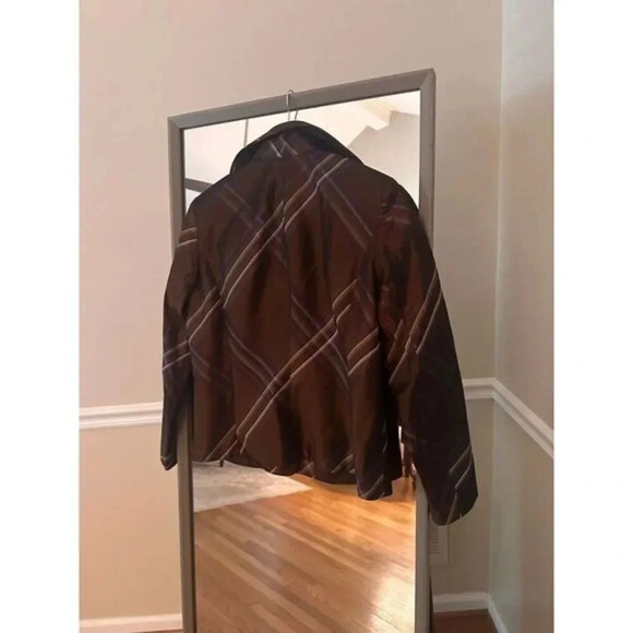 Flores & Flores Brown Button Down Jacket Size 8 - Picture 4 of 5